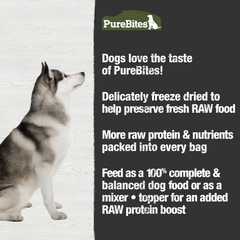 PureBites Beef Freeze Dried Dog Food • Topper