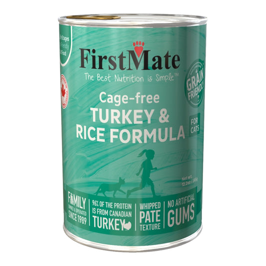 FirstMate Grain Friendly Turkey & Rice Wet Dog Food (Pâté) – 12.2oz Can (Single)