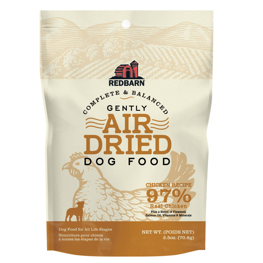 Redbarn, Chicken Recipe Gently Air-Dried Dog Food, 2.5 Ounce