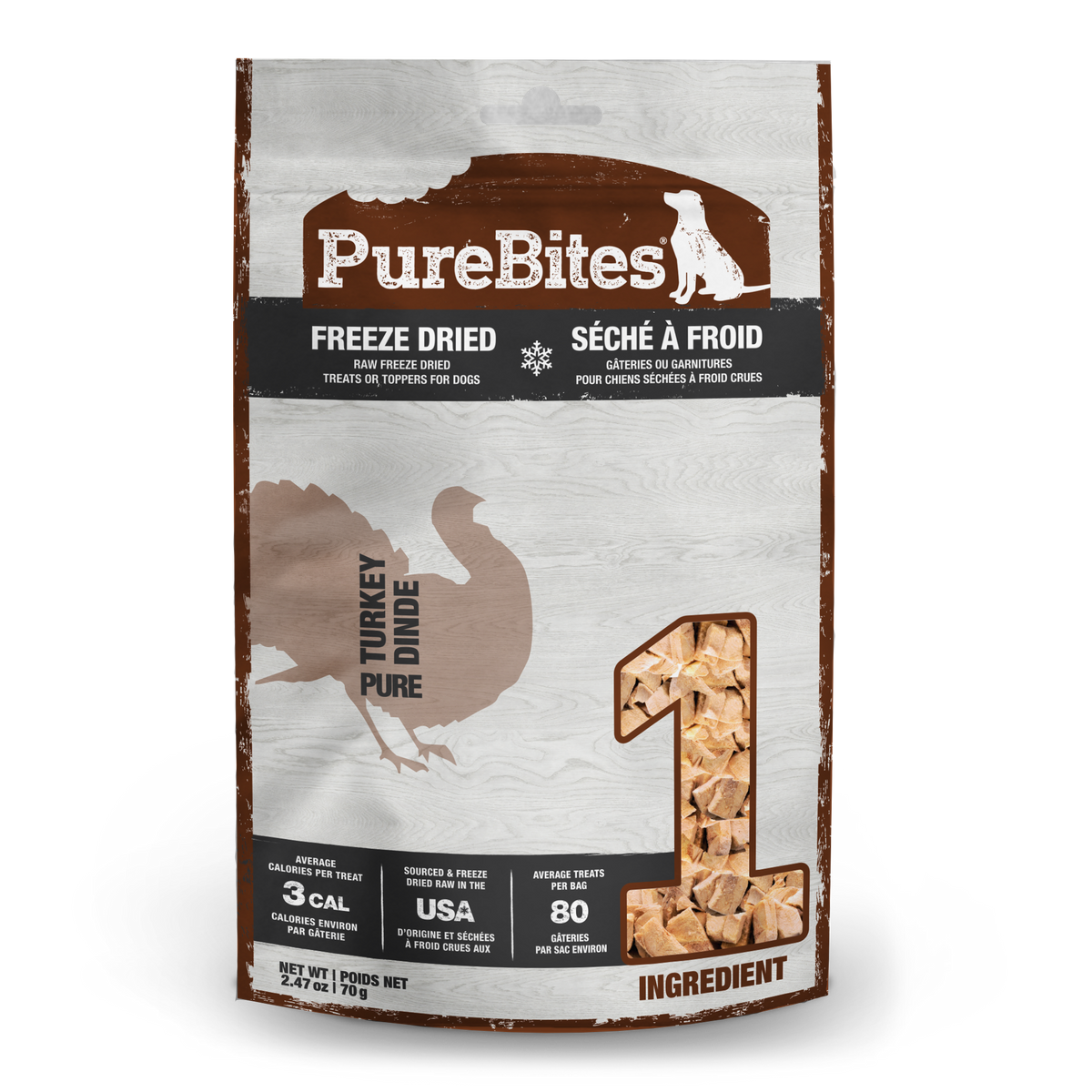 Freeze Dried Dog Treats, Turkey
