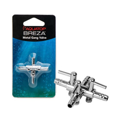 Aquatop BREZA Aquarium Air Control Metal Gang Valve - Fish Tank Air Flow Splitter, MGV-02