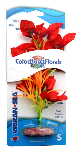 Blue Ribbon Pet Products Colorburst Florals Betta Silk Aquarium Plant SM