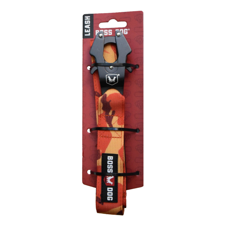 Boss Dog Tactical Leash, Orange Camo