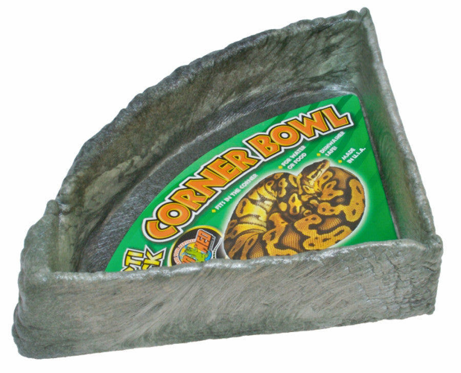 Zoo Med Laboratories Small Repti Rock Corner Bowl