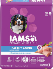 IAMS Proactive Health Healthy Aging Large Breed Adult Dry Dog Food for Mature and Senior Dogs with Real Chicken