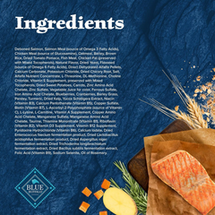 Blue Buffalo Wilderness Adult High-Protein Dry Dog Food Natural Salmon WITH WHOLESOME GRAINS