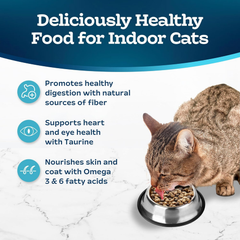 Blue Buffalo Tastefuls Natural Dry Food for Adult Indoor Cats, Chicken & Brown Rice Recipe