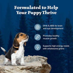 Blue Buffalo Wilderness Puppy High Protein Dry Dog Food With Real Chicken Plus Wholesome Grains, Made in the USA with Natural Ingredients, Chicken