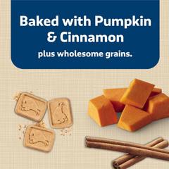 Blue Buffalo Health Bars Crunchy Dog Biscuits, Oven-Baked With Natural Ingredients, Pumpkin & Cinnamon