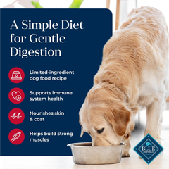 Blue Buffalo Basics Grain-Free Dry Dog Food for Adult Dogs, Limited Ingredient Diet, Salmon Recipe