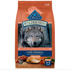 Blue Buffalo Wilderness Large Breed Adult Dry Dog Food Wholesome Grains Natural Ingredients Chicken