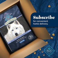 Blue Buffalo Wilderness Senior High Protein Dry Dog Food Wholesome Grains with Ingredients Chicken