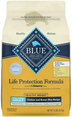 Blue Buffalo Life Protection Formula Healthy Weight Small Breed Dry Dog Food, Supports an Ideal Weight, Made with Natural Ingredients, Chicken & Brown Rice Recipe