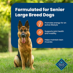 Blue Buffalo Life Protection Formula Large Breed Senior Dry Dog Food, Promotes Joint Health and Immunity, Made with Natural Ingredients, Chicken & Brown Rice Recipe