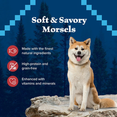 Blue Buffalo Wilderness Wild Bits Soft & Chewy Training Treats for Dogs, Grain-Free, Salmon Recipe