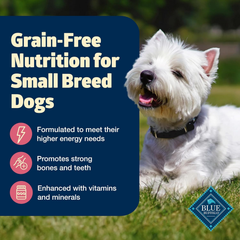 Blue Buffalo Freedom Grain-Free Small Breed Dry Dog Food, Supports High Energy Needs, Made in the USA With Natural Ingredients, Chicken & Potatoes