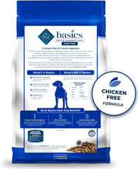 Blue Buffalo Basics Grain-Free Dry Dog Food for Adult Dogs, Limited Ingredient Diet