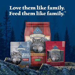 Blue Buffalo Wilderness Wild Bones Grain-Free Dental Chews Dog Treats, Medium