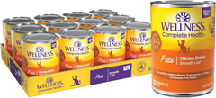 Wellness Complete Health Pate Adult Wet Cat Food, Natural, Protein-Rich, Grain Free