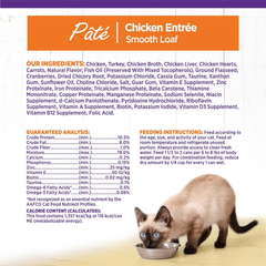 Wellness Complete Health Pate Adult Wet Cat Food, Natural, Protein-Rich, Grain Free(Chicken)