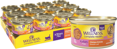 Wellness Complete Health Pate Kitten Wet Cat Food, Natural, Protein-Rich, Grain Free