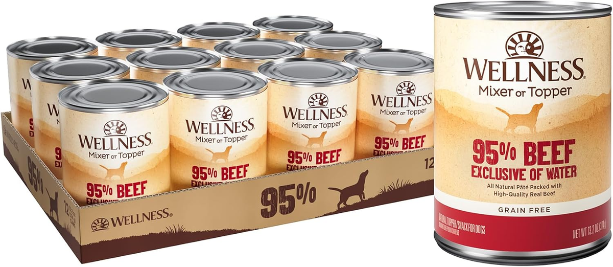 Wellness 95% Beef Natural Wet Grain Free Canned Dog Food