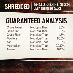 Wellness CORE Signature Selects Shredded Adult Wet Cat Food, Natural, Protein-Rich, Grain Free (Chicken & Chicken Liver)