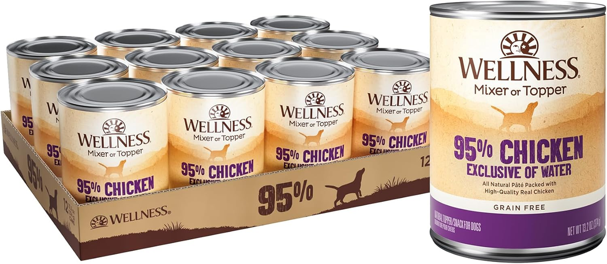 Wellness 95% Chicken Natural Wet Grain Free Canned Dog Food