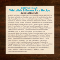Wellness CORE Digestive Health Dry Dog Food, Wholesome Grains, Natural, Ingredients for Dogs with Sensitive Stomachs, Whitefish & Brown Rice Recipe