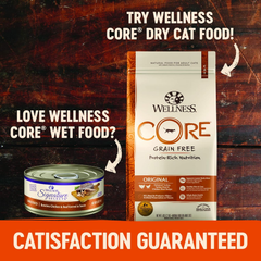 Wellness CORE Signature Selects Flaked Adult Wet Cat Food, Natural, Protein-Rich, Grain Free (Skipjack Tuna & Shrimp)