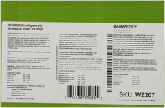 Whimzees Paragon Alligator Dental Chews for Large Dogs