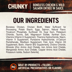 Wellness CORE Signature Selects Chunky Adult Wet Cat Food, Natural, Protein-Rich, Grain Free (Chicken & Salmon)
