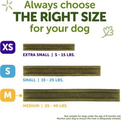 Whimzees Wellness Freshzees Dog Dental Treats, Natural Chews, Medium Size Stick