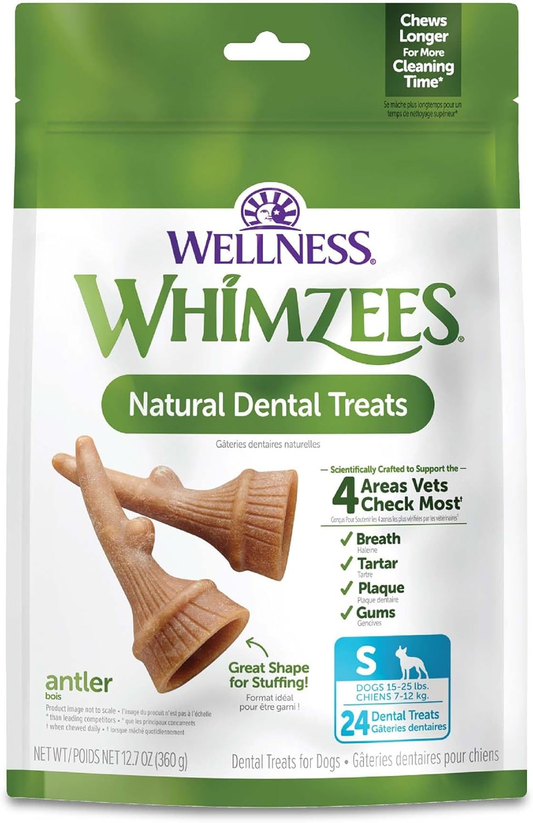 Whimzees Wellness Occupy Dog Dental Treats, Natural Chews, Small Size