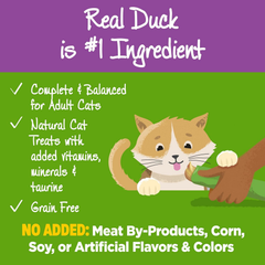 Wellness Lickable Treats Soft Puree Natural Grain Free Adult Cat Treats, Duck Recipe