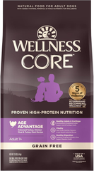 Wellness CORE Grain-Free Senior Dry Dog Food, Made in USA with Natural Ingredients, No Meat by-Product, Fillers, Artificial Flavors, or Preservatives (Turkey)