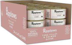 Applaws Natural Tuna & Salmon in Broth Cat 24 / 2.47 oz
