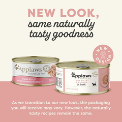Applaws Natural Tuna & Salmon in Broth Cat 24 / 2.47 oz