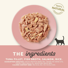 Applaws Natural Tuna & Salmon in Broth Cat 24 / 2.47 oz