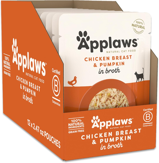 Applaws Chicken with Pumpkin in Broth Cat Pouch 12 / 2.47 oz