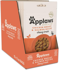 Applaws Natural Chewy Chicken Breast & Salmon Cat Treats 12 / 2 oz