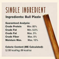 Cadet Bully Sticks for Small Dogs – All-Natural Beef Pizzle, High Protein, Low Fat, Long-Lasting, Grain & Rawhide-Free Dog Chews for Aggressive Chewers, Small