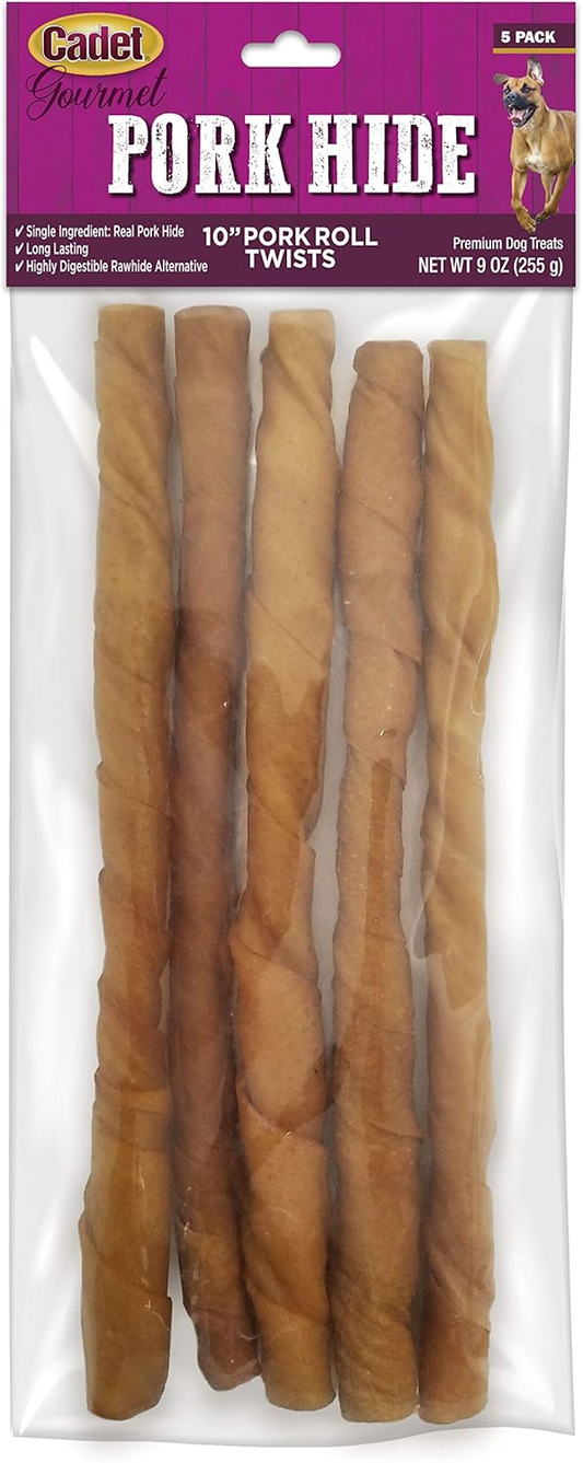 Cadet Gourmet Pork Hide Rolls 10 in.
