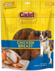 Cadet Gourmet Chicken Breast Dog Treats - Healthy & Natural Chicken Dog Training Treats for Small & Large Dogs - Inspected & Tested in USA