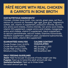 CANIDAE Pure 2-in-1 Goodness Pate with Real Chicken & Carrots in Bone Broth Wet Dog Food
