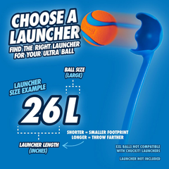 Chuckit! Ultra Ball Dog Toy -  For Dogs 60-100 lbs - Made from Durable Rubber - Super Bouncy - Floats in Water - 3-inch Diameter - Pack of 1
