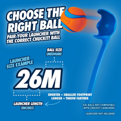 Chuckit! Dog Ball Launcher - Classic 26", Dog Fetch Ball Thrower, For Dogs 20-60 Pounds, Made in USA