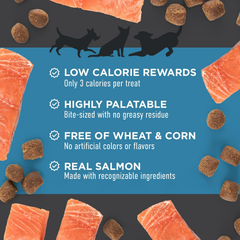Cloud Star Tricky Trainers Soft & Chewy Dog Training Treats, Salmon Flavor, Low Calorie Behavior Aid with 130 treats