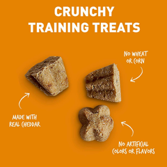 Cloud Star Tricky Trainers Crunchy, Low Calorie Training Dog Treats, Made in the USA, Wheat & Corn Free, Cheddar