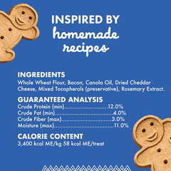 Buddy Biscuits Box of Crunchy Dog Treats Made with Bacon & Cheese